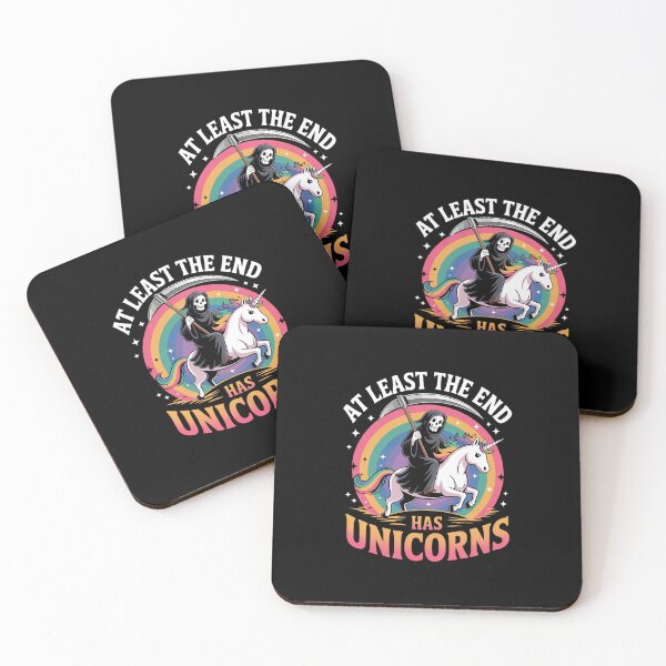 Item preview, At least the end has unicorns Halloween  designed and sold by HuValverdeArt.