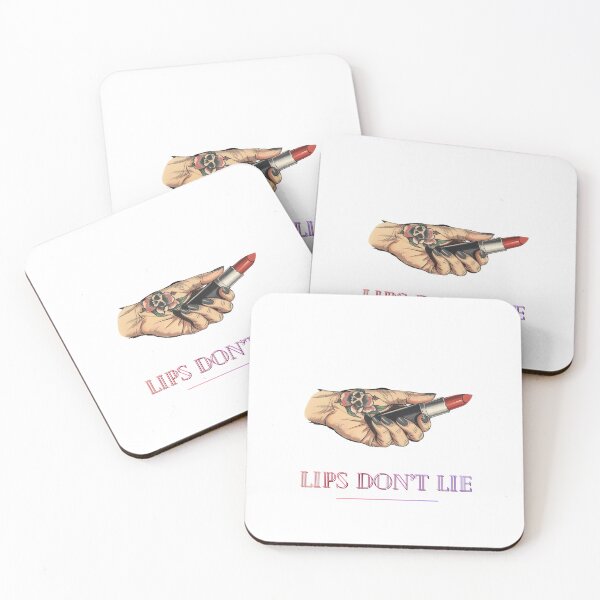 Item preview, Lipstick Hand "Lips Don't Lie" Womens Gift Makeup Artist designed and sold by sz0g0.
