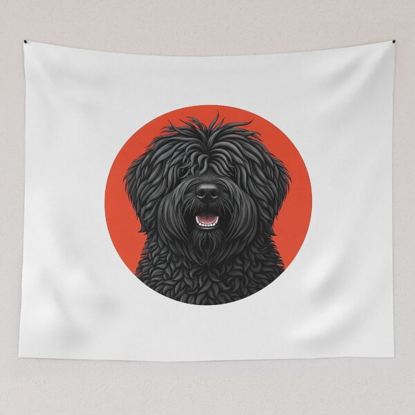 Item preview, Puli Dog Portrait Happy Canine Art designed and sold by k3rstman1.