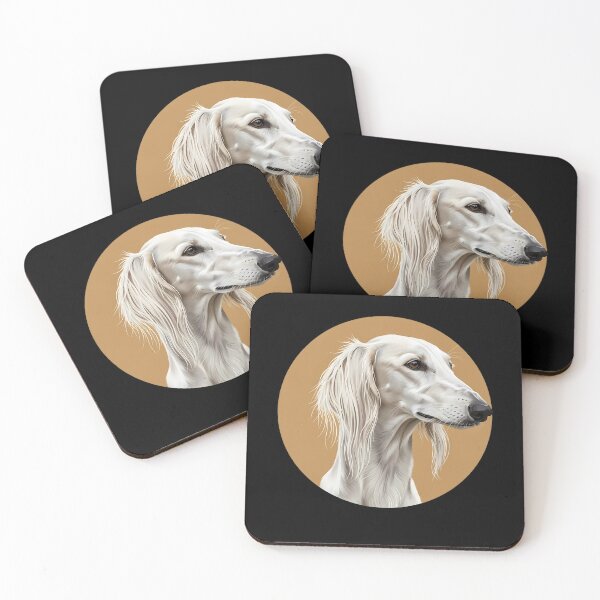 Item preview, Saluki Sighthound Majestic White Canine designed and sold by k3rstman1.