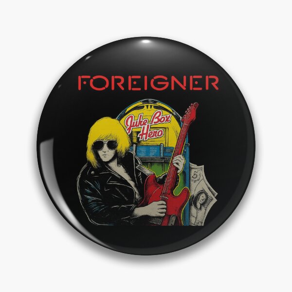 Item preview, Foreigner – Juke Box Hero Comic Red Guitar designed and sold by ketttitisandnon.