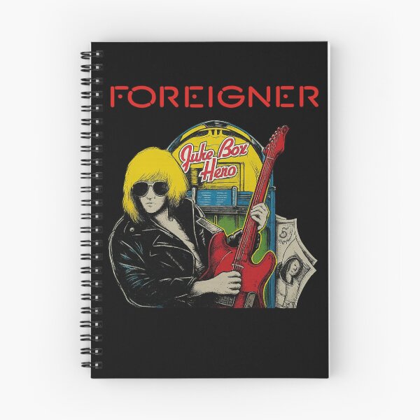 Item preview, Foreigner – Juke Box Hero Comic Red Guitar designed and sold by ketttitisandnon.