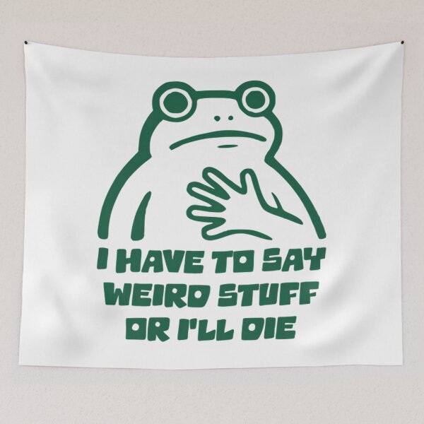 Item preview, Vintage 90s Silly Style Frog Funny Humor Quote designed and sold by JackyEstera.