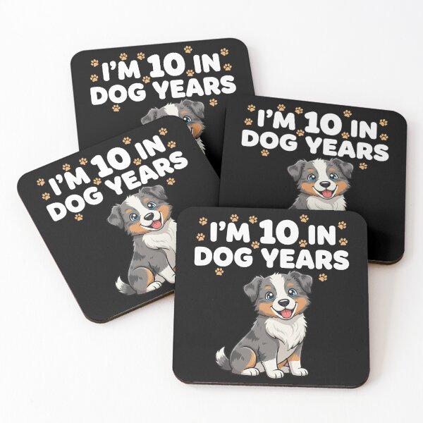 Item preview, 10 In Dog Years 70th Birthday Aussie Shepherd designed and sold by k3rstman1.