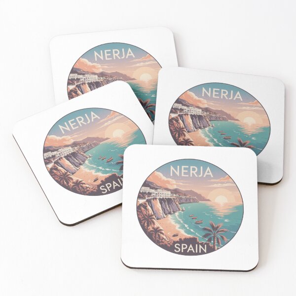 Item preview, Nerja Sunset Coast – Spain | Retro Mediterranean designed and sold by CircinusStore.