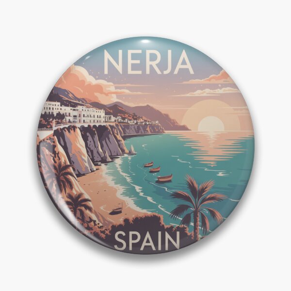 Item preview, Nerja Sunset Coast – Spain | Retro Mediterranean designed and sold by CircinusStore.