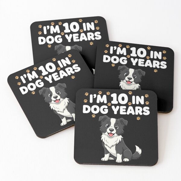 Item preview, 10 In Dog Years 70th Birthday Border Collie designed and sold by k3rstman1.