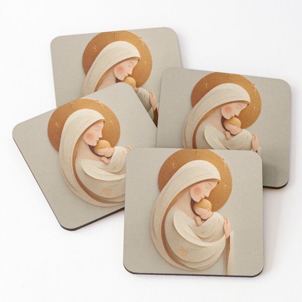 Item preview, Serene Madonna With Tiny Newborn Jesus designed and sold by daila70.