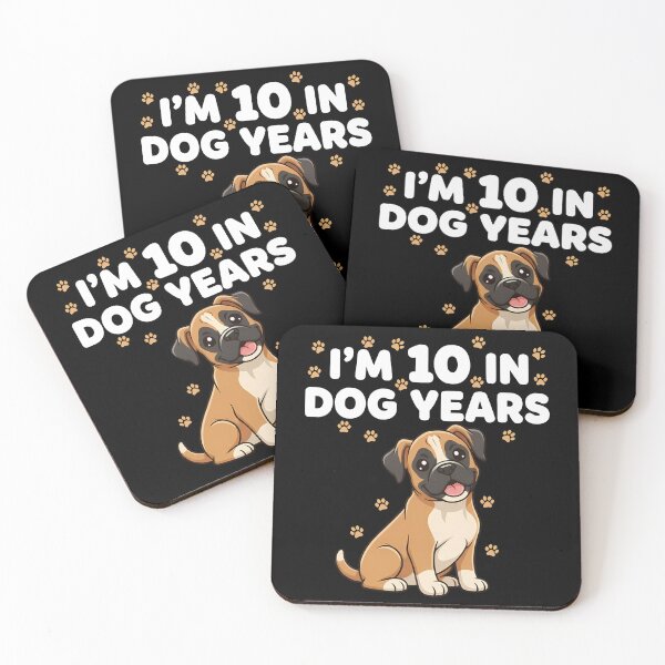Item preview, 10 In Dog Years 70th Birthday Boxer designed and sold by k3rstman1.