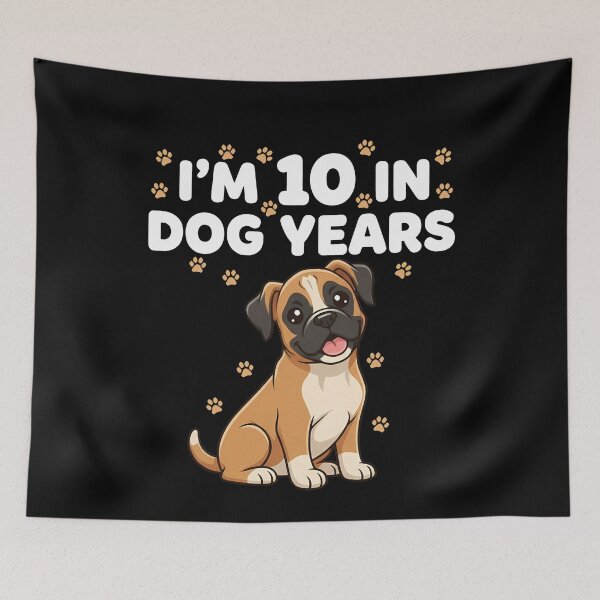 Item preview, 10 In Dog Years 70th Birthday Boxer designed and sold by k3rstman1.