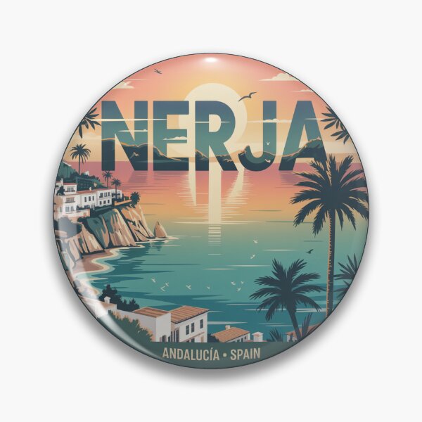 Item preview, Nerja Retro Horizon – Andalucía Spain | Modern Vintage designed and sold by CircinusStore.
