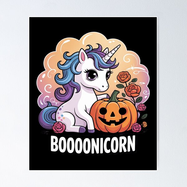 Item preview, Boooonicorn Spooky Halloween Unicorn  designed and sold by MonsterBuddiess.