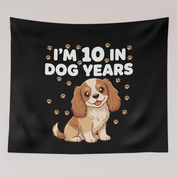 Item preview, 10 In Dog Years 70th Birthday Cavalier King Charles designed and sold by k3rstman1.