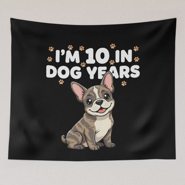 Item preview, French Bulldog 10 In Dog Years 70th Birthday designed and sold by k3rstman1.