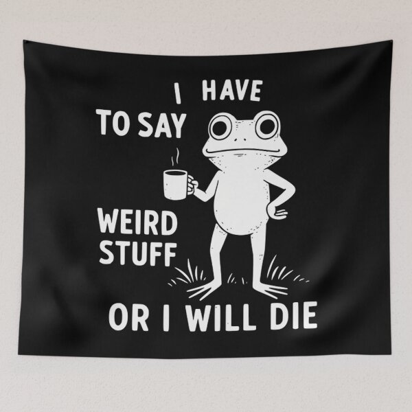 Item preview, 90s Funny Vintage Quote Silly Style Frog Humor designed and sold by JackyEstera.
