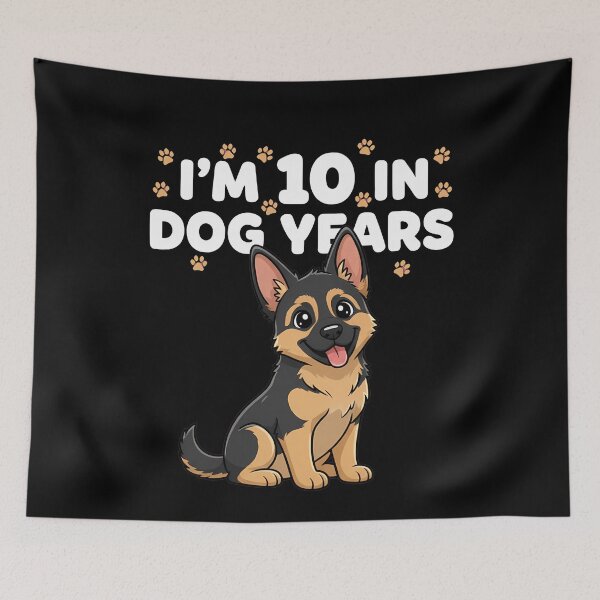 Item preview, 10 In Dog Years 70th Birthday German Shepherd designed and sold by k3rstman1.