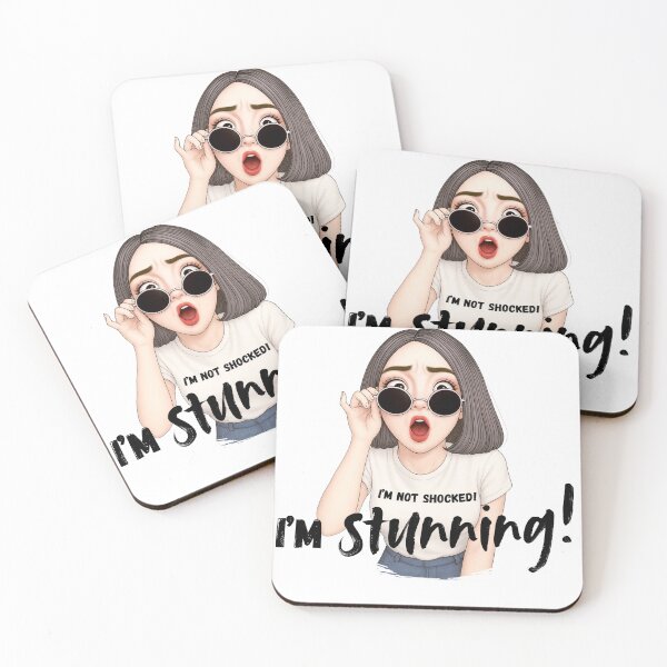 Item preview, Shocked Girl Aesthetic Graphic Tee – I’m Not Shocked! Funny Chic Design designed and sold by jaru-jaru.