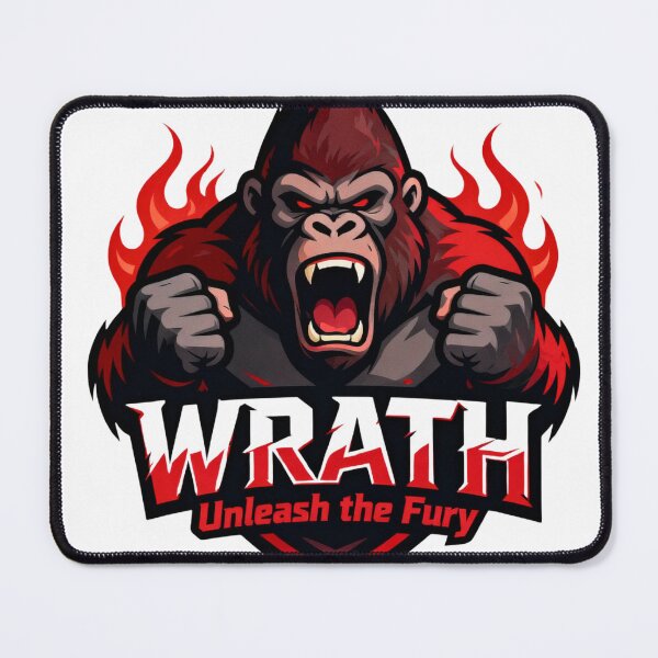 Item preview, Furious Gorilla Wrath Mascot Logo designed and sold by etatae.