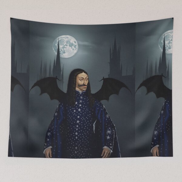 Item preview,  Portrait of Vlad Tepes Dracula (as a vampire)  medieval prince of Wallachia designed and sold by Vintage Designs +.