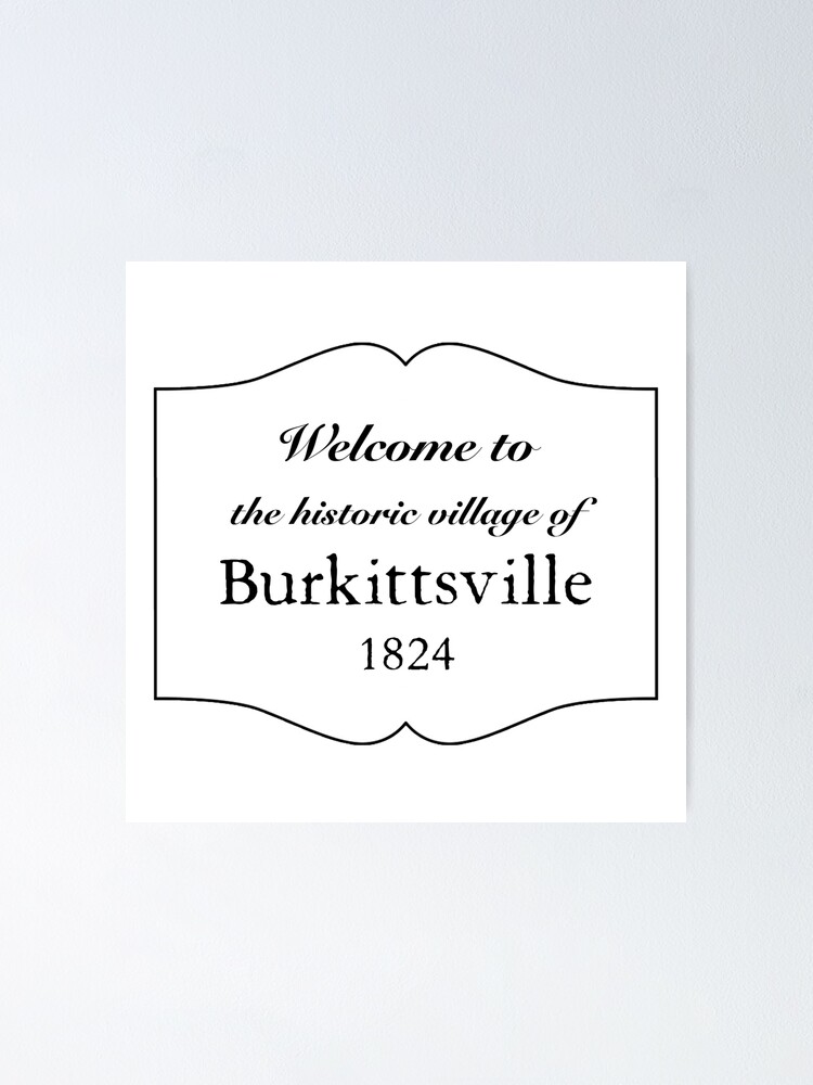 to Burkittsville, Maryland" Poster for Sale by chrisisreed