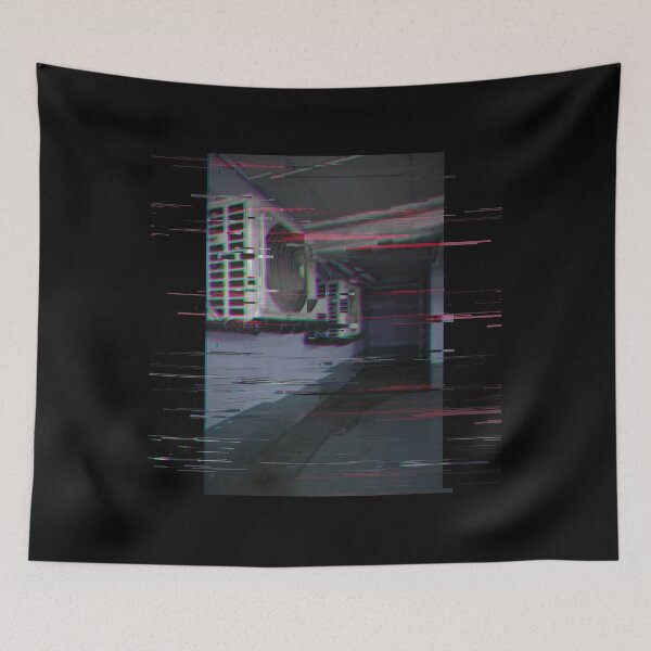 Item preview, Glitched Creepy Vaporwave Parking Lot designed and sold by DanniDan.
