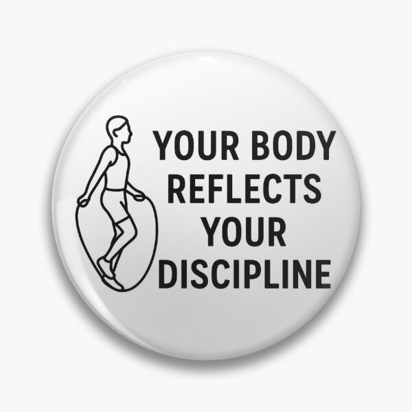 Item preview, Your Body Reflects Your Discipline — Fitness Motivation Quote designed and sold by Disipline.
