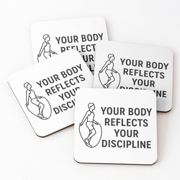 Item preview, Your Body Reflects Your Discipline — Fitness Motivation Quote designed and sold by Disipline.