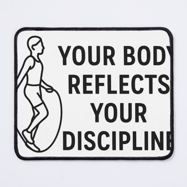 Item preview, Your Body Reflects Your Discipline — Fitness Motivation Quote designed and sold by Disipline.