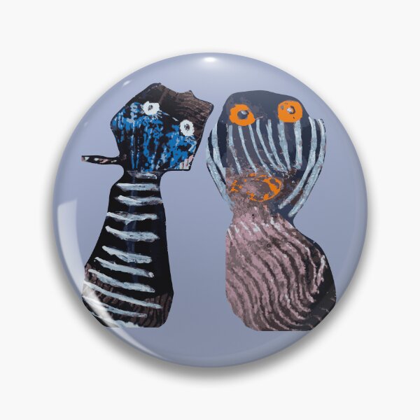 Item preview, Encounter in Blue and Violet - Figurative Group | Art Print, Puzzle & More | Annette Kunow designed and sold by KunowArtShop.