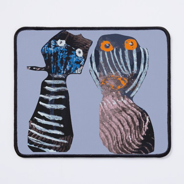 Item preview, Encounter in Blue and Violet - Figurative Group | Art Print, Puzzle & More | Annette Kunow designed and sold by KunowArtShop.