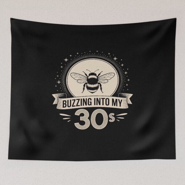 Item preview, Buzzing Into My 30s – Funny 30th Birthday Bee Lover designed and sold by LeeEvans222.