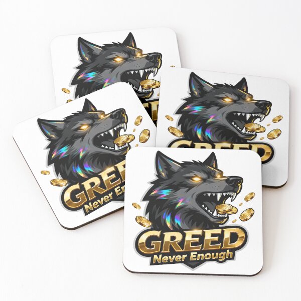 Item preview, Ferocious Wolf Greed Mascot Logo designed and sold by etatae.