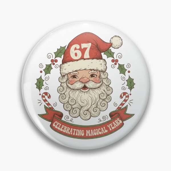 Item preview, Retro 67th Santa Christmas Birthday - Vintage 67 Year Old Gift designed and sold by Wear Sculpt.