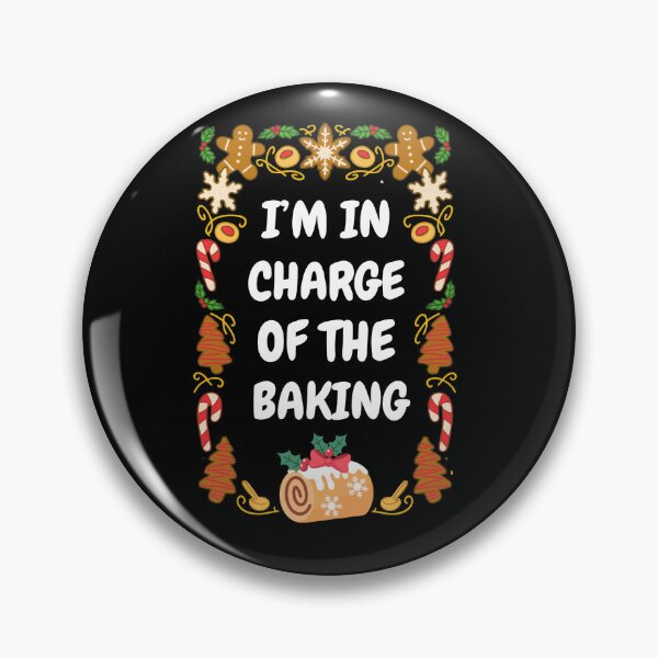 Item preview, In Charge of the Baking – Funny Christmas Cookie Design designed and sold by Maryna_Reine.