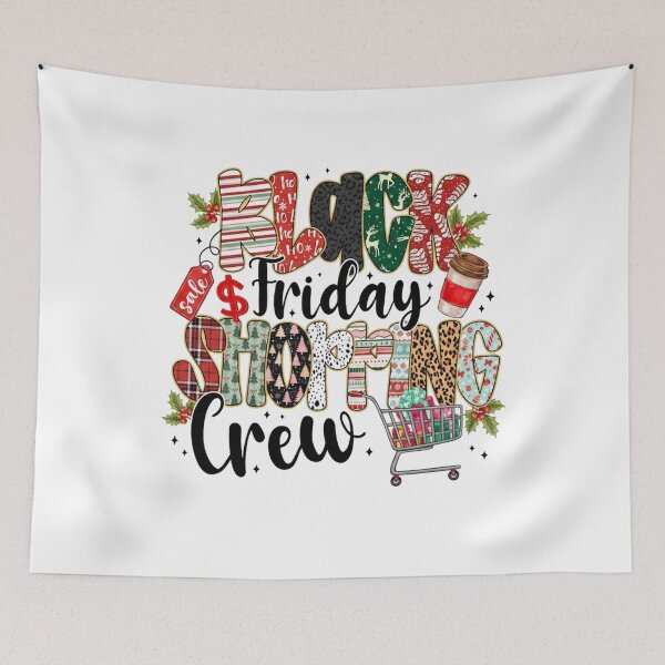 Item preview, Sale Christmas Funny Happy Shopping Holiday Black Friday 2025 designed and sold by Kraigsarina.