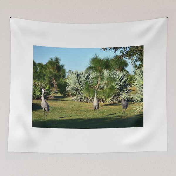 Item preview, Cranes in a Lush Garden designed and sold by MercerImages.