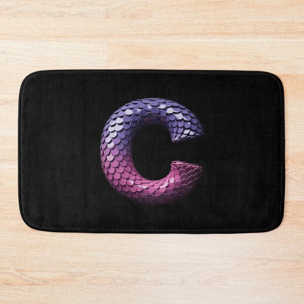 Item preview, C Letter With Mermaid Scales Pattern designed and sold by LeeEvans222.