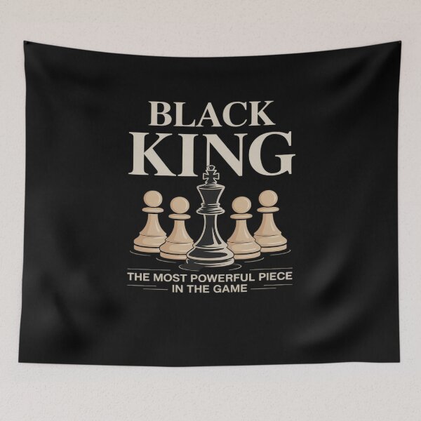 Item preview, Black King The Most Powerful Piece In The Game Chess designed and sold by AmparoBoyle.
