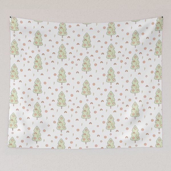 Item preview, Retro Christmas Tree Pattern  designed and sold by Julza Art.