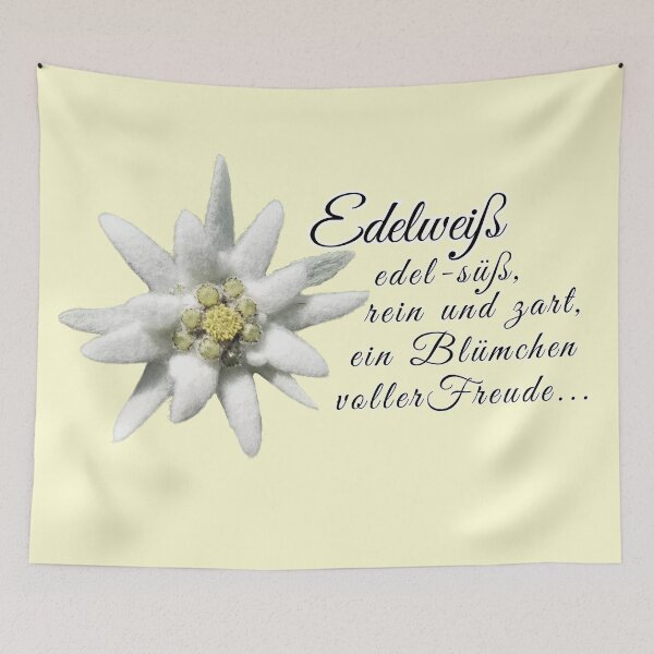 Item preview, Edelweiss – pure and sweet, a little bloom full of joy designed and sold by mycreastyle.