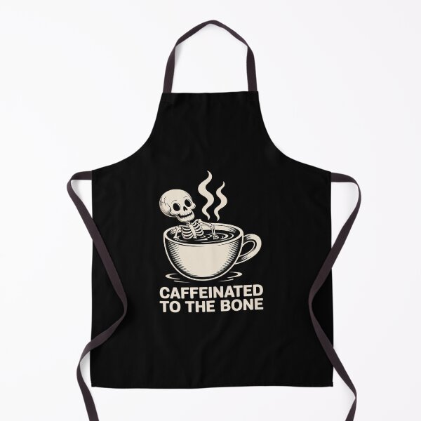 Item preview, Caffeinated to The Bon Skeleton Coffee Lover Halloween designed and sold by JonBarnes22.