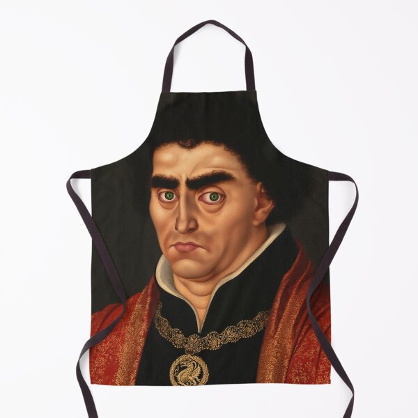 Item preview, Haunted portrait painting of a medieval period Lord designed and sold by Vintage Designs +.