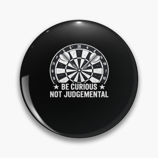 Item preview, Be Curious Not Judgemental Dart Player Darts Bullseye 180 designed and sold by FranzFriesen.