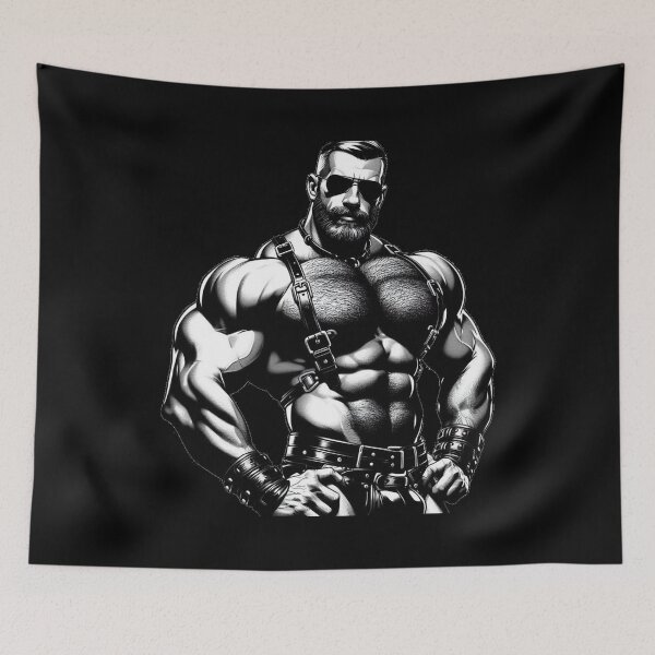 Item preview, Limited Edition Maverick: Gay Berlin Leather Daddy Bear Wallart Graphic Design designed and sold by ItsAKinkThing.