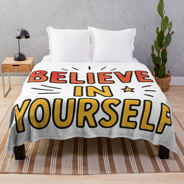 Artikelvorschau, Glauben Sie an sich selbst. Motivationszitat-Typografie-Design. entworfen und verkauft von The-T-In-Retro.