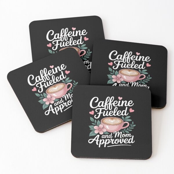 Item preview, Caffeine fueled and mom approved cute Mama coffee moms designed and sold by JonBarnes22.