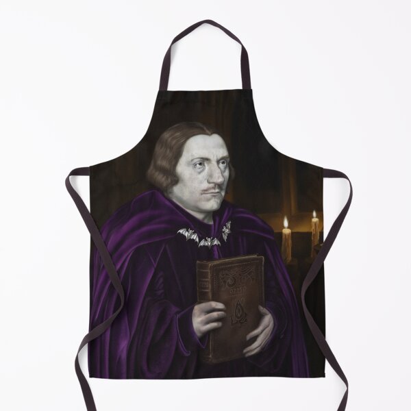 Item preview, Haunted portrait painting of a medieval period Lord designed and sold by Vintage Designs +.