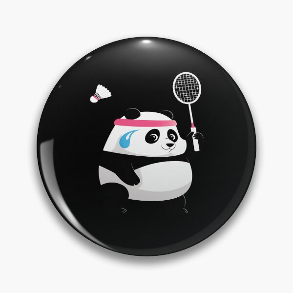 Item preview, Exhausted badminton panda designed and sold by HaileyRobel.
