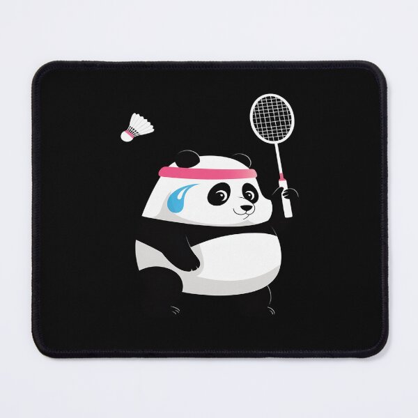 Item preview, Exhausted badminton panda designed and sold by HaileyRobel.