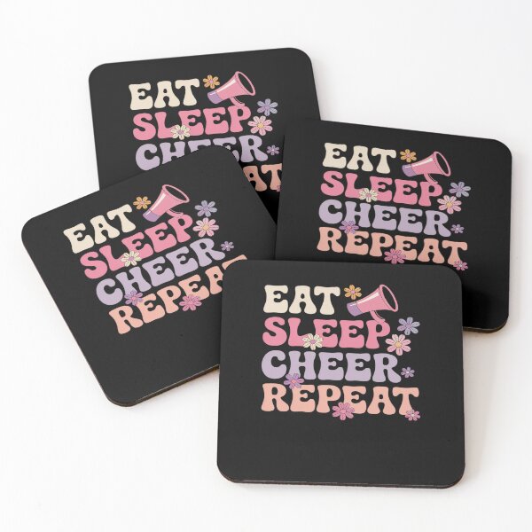 Item preview, Eat Sleep Cheer Repeat Cheerleader Cheerleading designed and sold by MinaReinger.